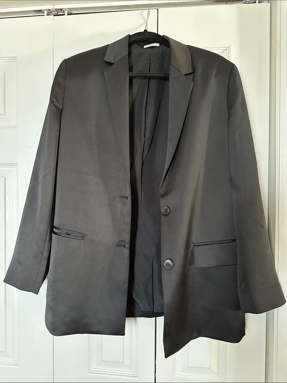 Calvin Klein Black Women's Satin Blazer